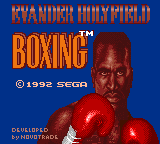 Evander Holyfield Boxing (USA, Europe) Title Screen